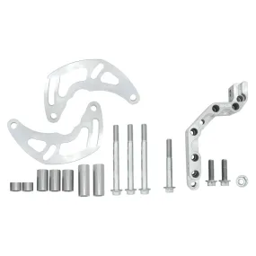 ICT Billet Alternator Bracket - Passenger Side - Low Mount - Block Mount - Electric Water Pump - GM LS-Series 551177LS0-2