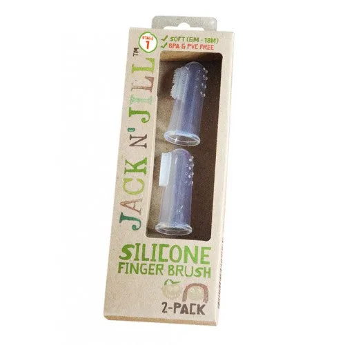 Jack n Jill Silicone Finger Brush 2pk - Stage 1