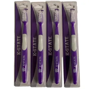 Kansas State Wildcats Fabri-Tech Purple Soft Bristles Toothbrush (Set of 4)