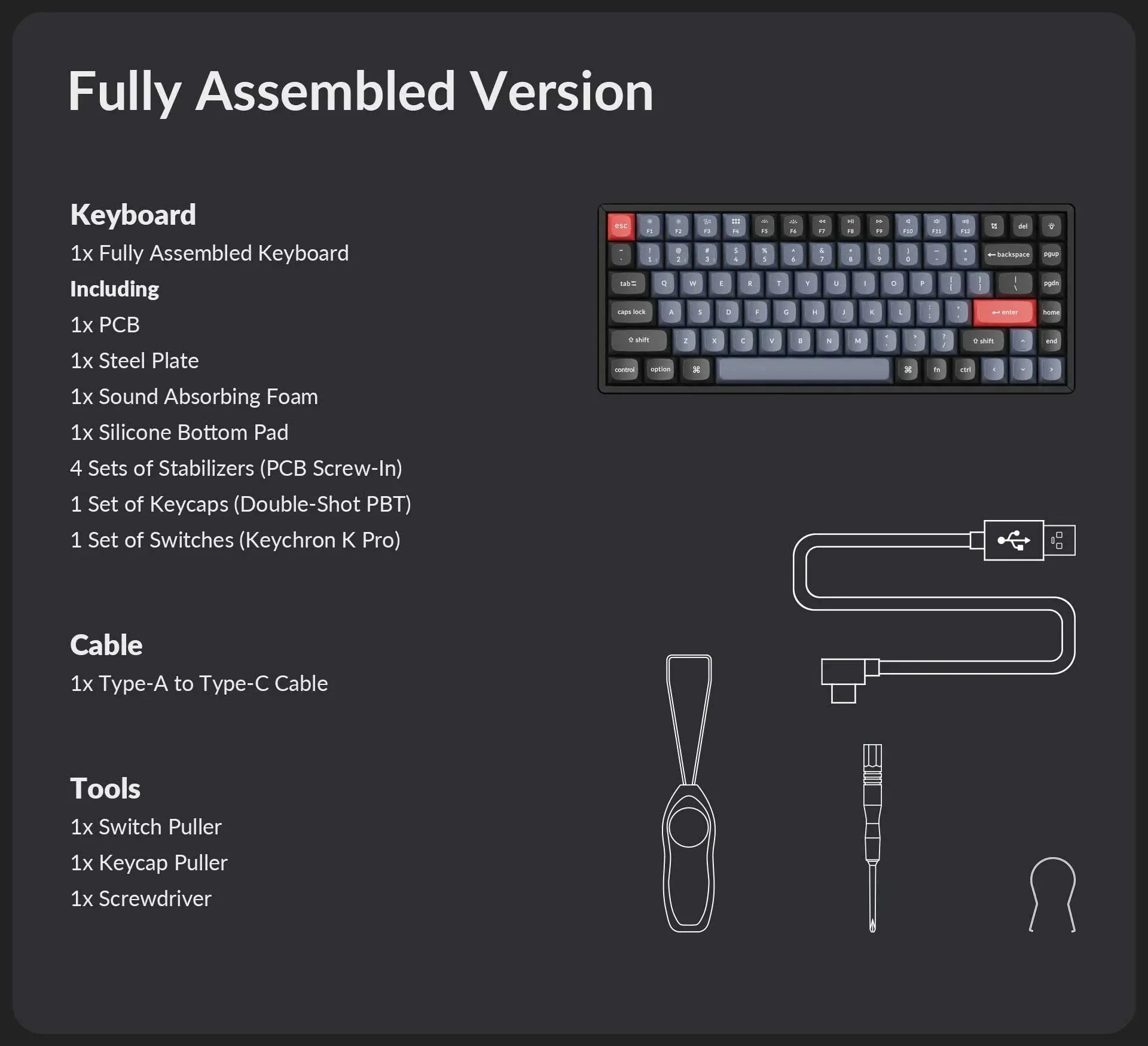 Keychron K2 Pro 75% QMK Wireless RGB Hot-Swap Aluminium Frame - Blue Switch