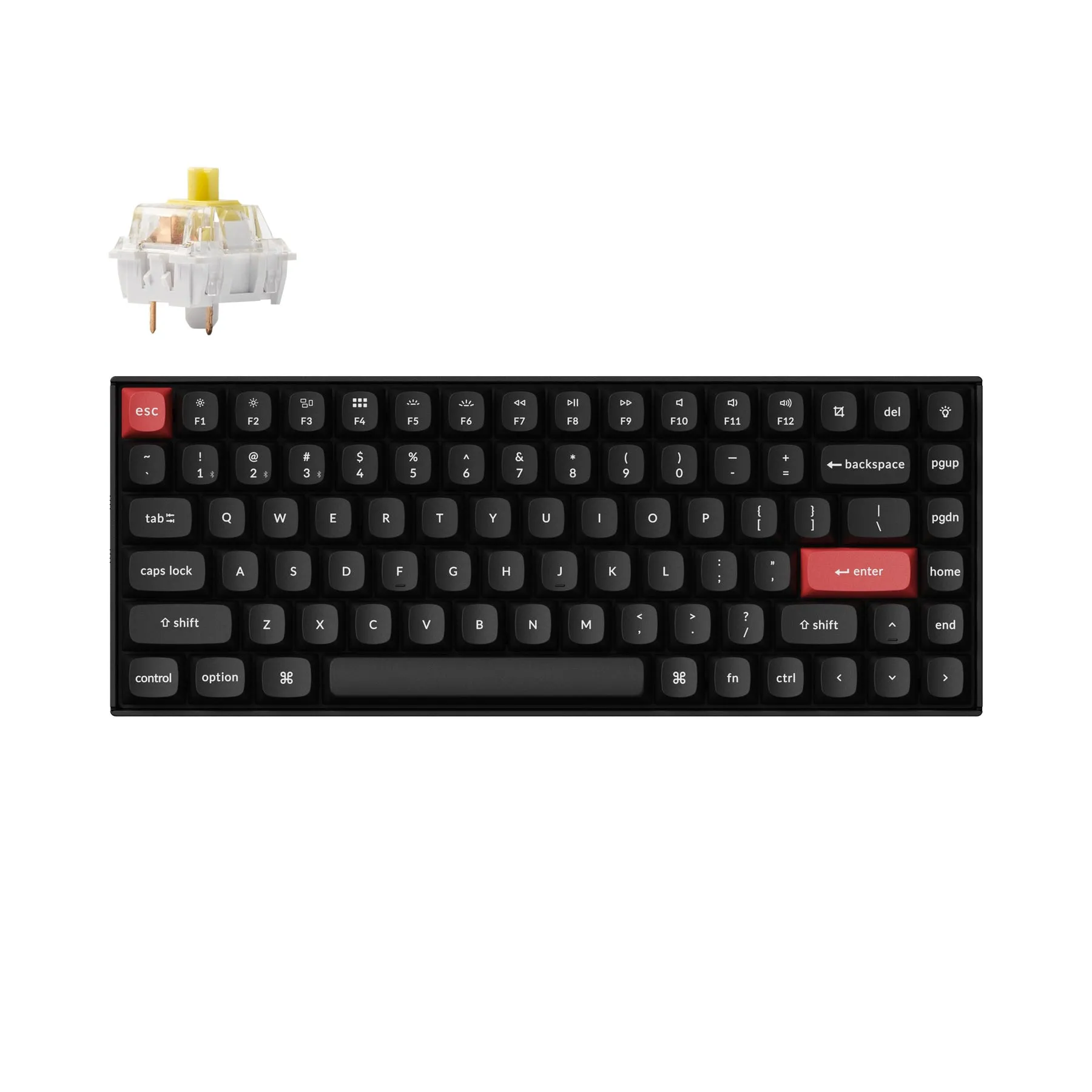 Keychron K2 Pro QMK/VIA Wireless Mechanical Keyboard(US ANSI Layout)