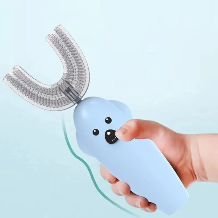 Kids' U-Shaped Ultrasonic Electric Toothbrush with Disinfection and Drying Features