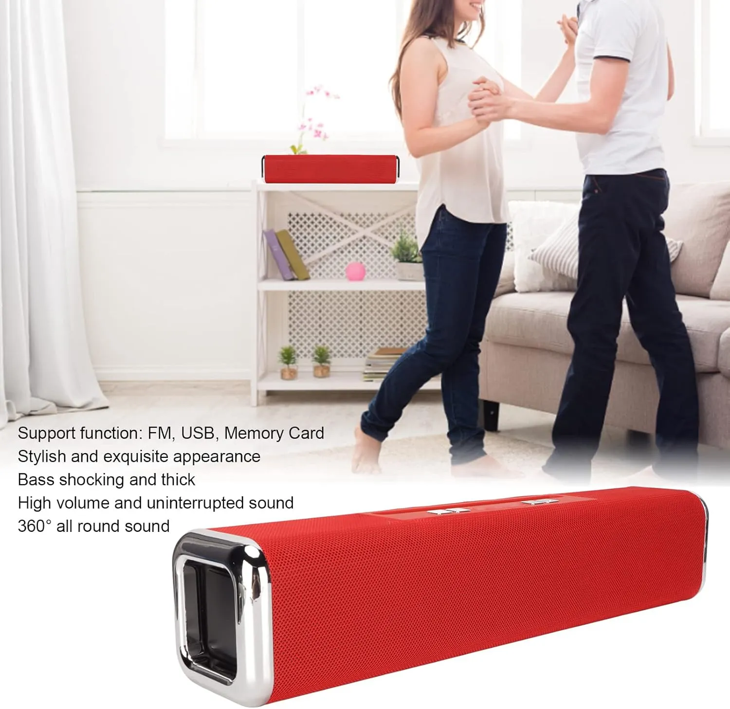 L8 Bluetooth Speaker,Multifunctional TV Home Theatre Soundbar Booms Bass