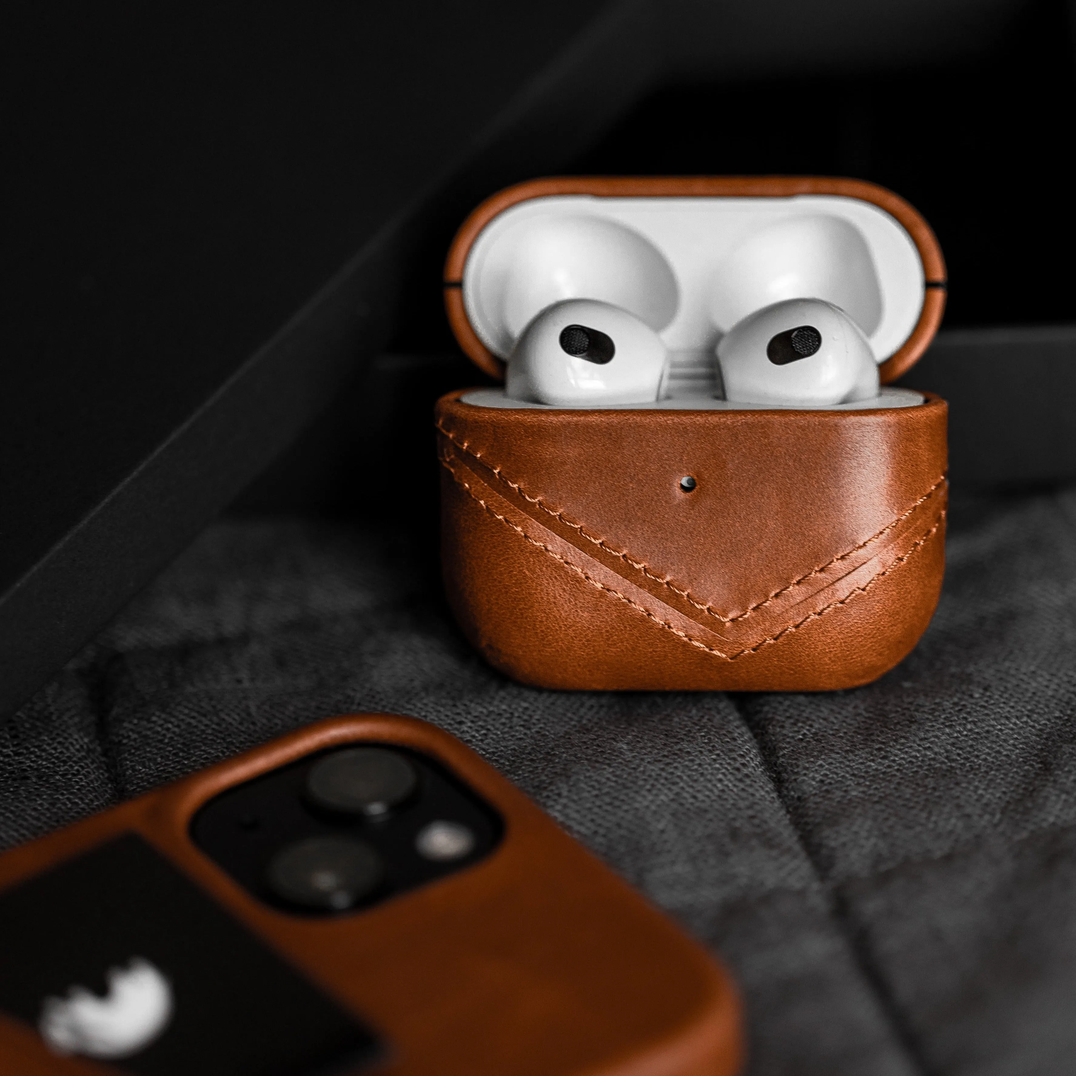 Leather AirPods Cases - SIENNA