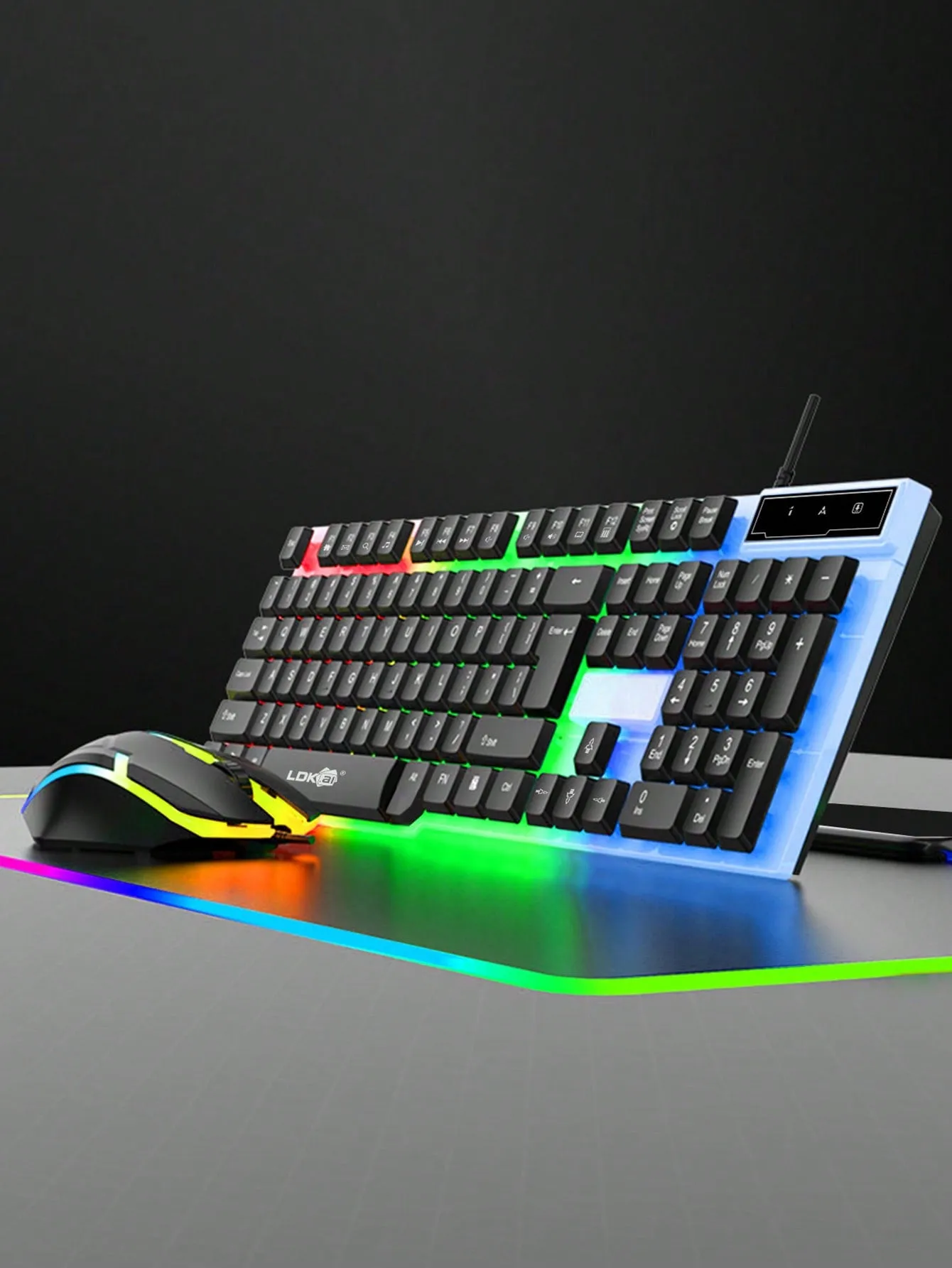 Led Backlight Mechanical Gaming Keyboard And Mouse Set