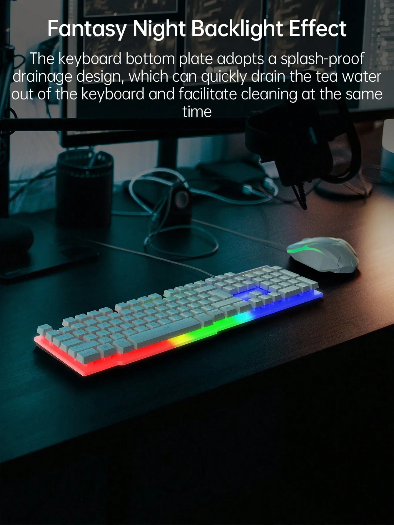 Led Backlight Mechanical Gaming Keyboard And Mouse Set