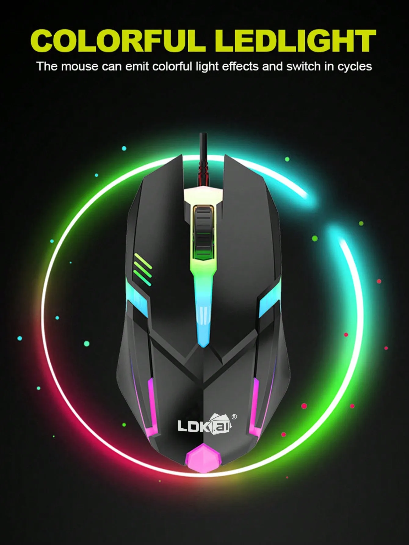 Led Backlight Mechanical Gaming Keyboard And Mouse Set