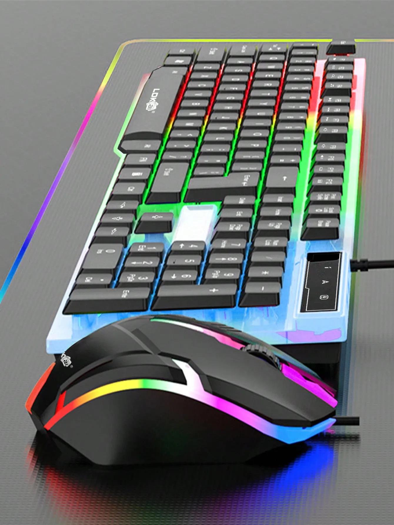 Led Backlight Mechanical Gaming Keyboard And Mouse Set