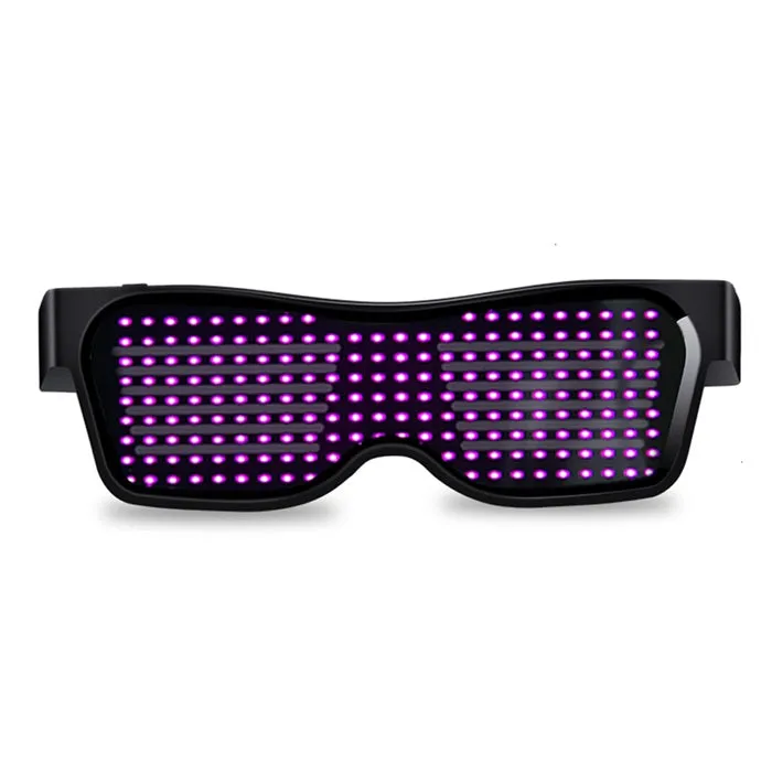 LED Party Glasses APP Control Magic Bluetooth Luminous Glasses