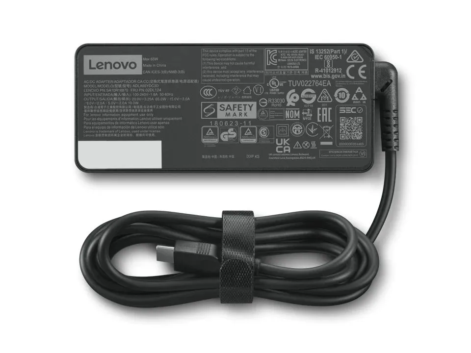 Lenovo Thinkpad 65W Ac Power Adapter/Inverter Indoor Black Eu