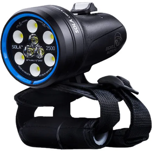 Light & Motion Sola Dive 2500 S/F FC Black Scuba Diving Light