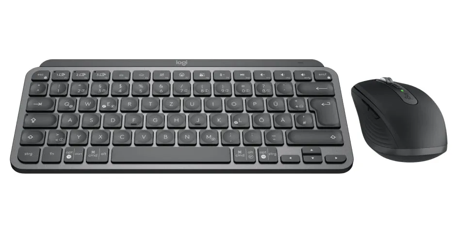 Logitech Keyboard Mouse Combo Mx Keys Mini For Business - Grey