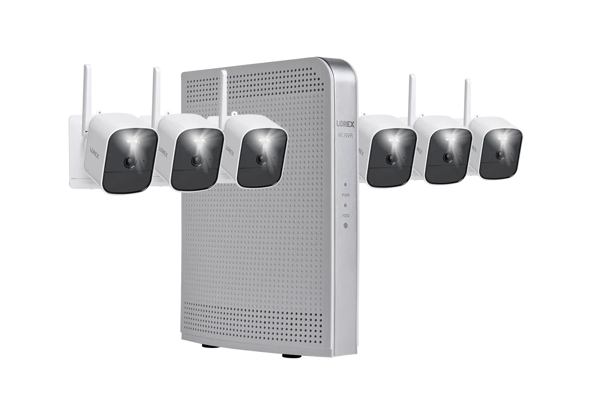 Lorex 4K 1TB Wi-Fi HaLow NVR System with Outdoor Battery Security Cameras