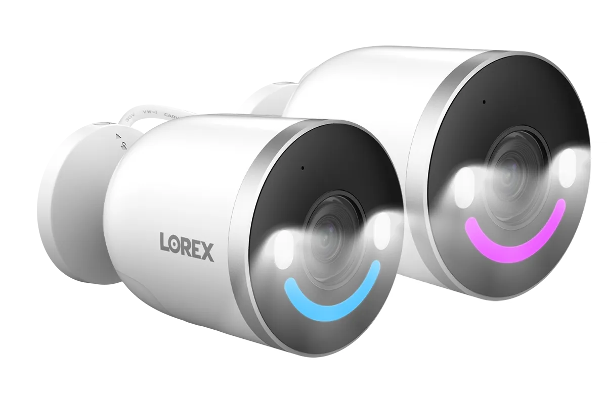 Lorex 4K Spotlight Indoor/Outdoor Wi-Fi 6 Security Camera with Smart Security Lighting - 2 Pack