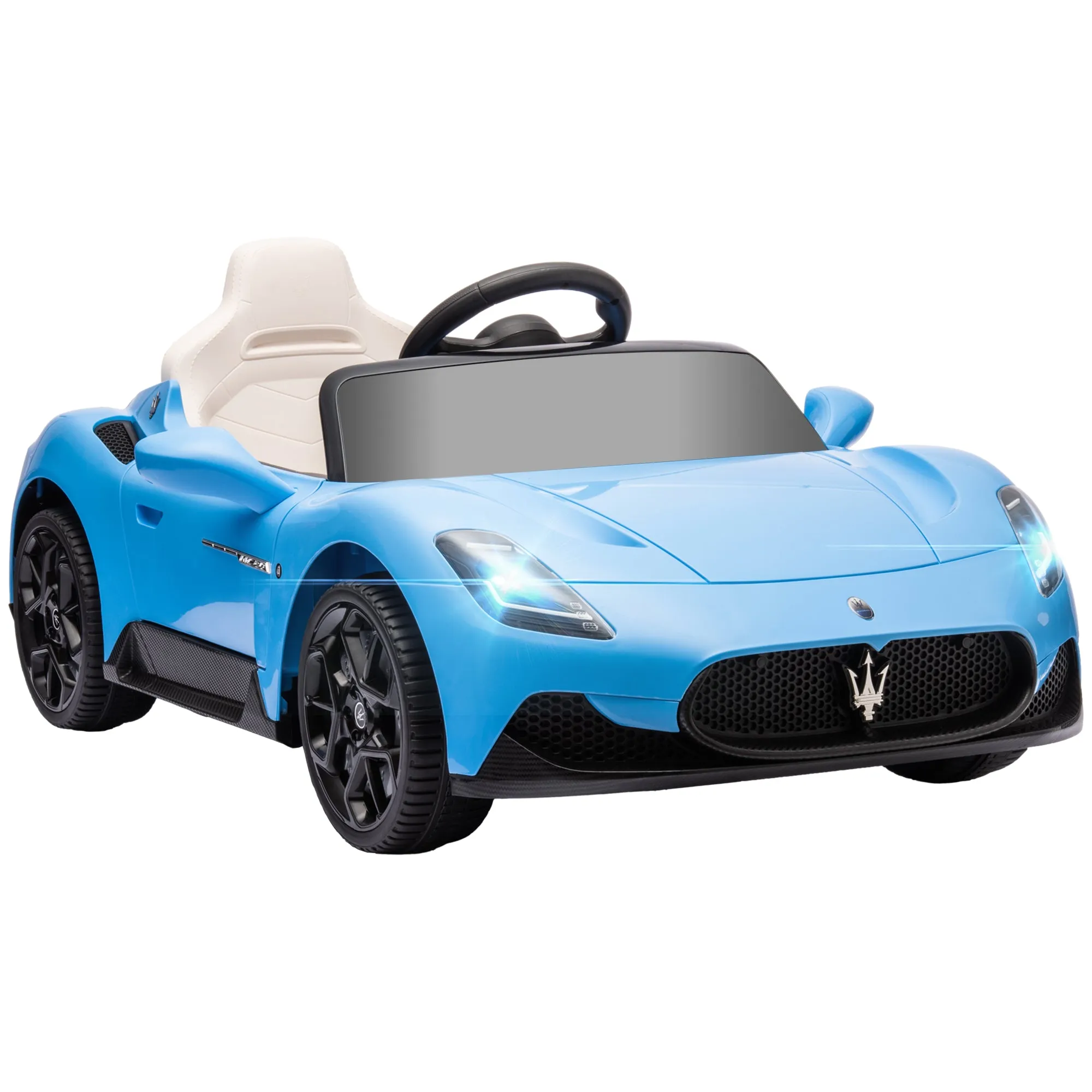 Maserati MC20 Licensed 12V Kids Ride on Car w/ Remote, Blue