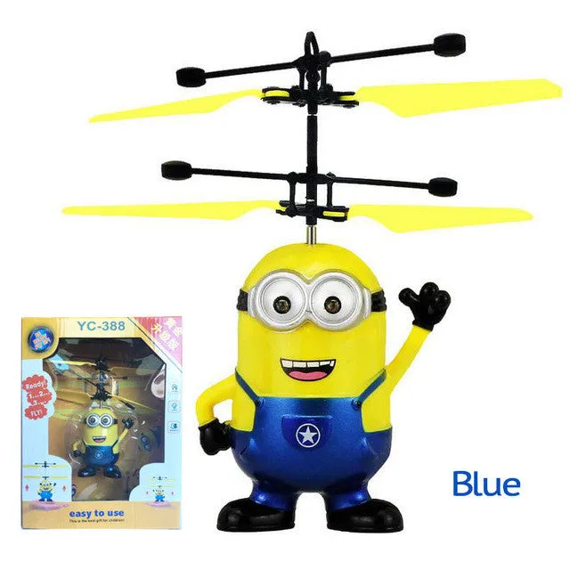 MERCURYTOYS Upgrade Induction Flying Toys Despicable Me5 Minions Remote Control RC Helicopter floating toys kids Flying toys