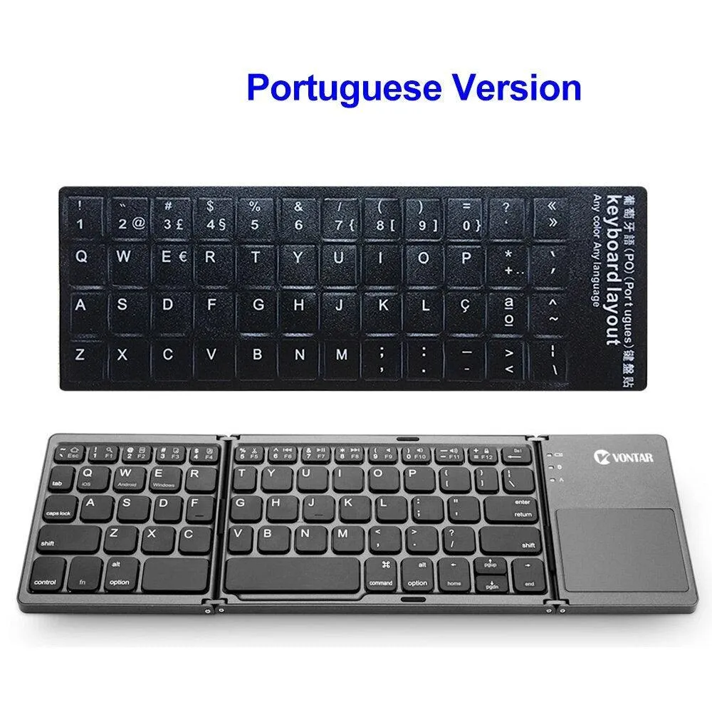 Mini Bluetooth 3.0 Folding Keyboard Touchpad For Samsung Dex Windows/iOS/Android Systems