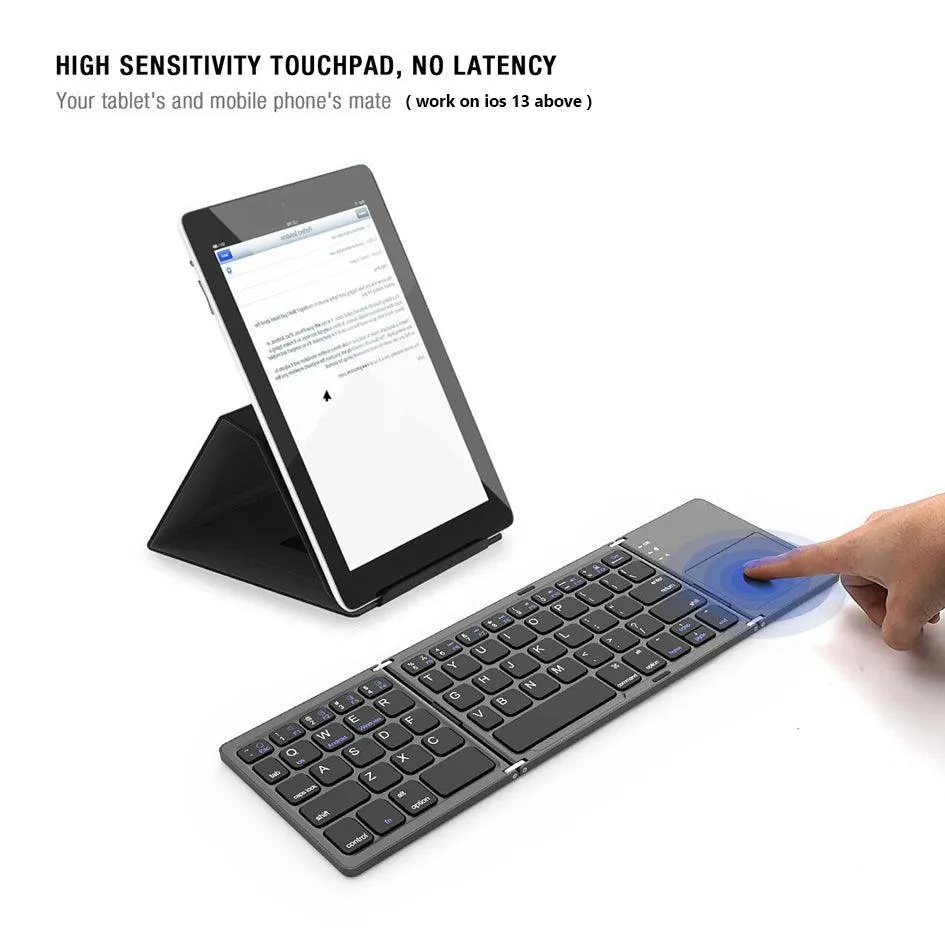 Mini Bluetooth 3.0 Folding Keyboard Touchpad For Samsung Dex Windows/iOS/Android Systems