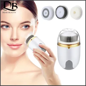 Multifunctional Electric Facial Cleansing Brush Rechargeable IPX5 Waterproof Remove Excess Oil Cutin Clean Pores USB Charging