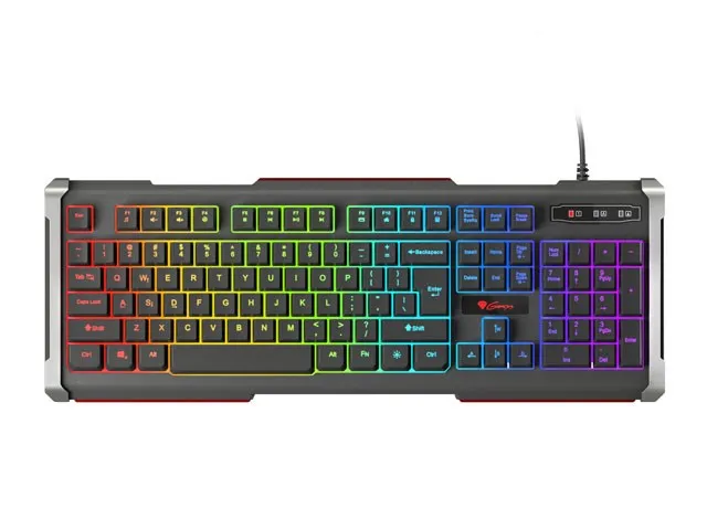 Natec Genesis Rhod 400 Rgb Us Gaming Keyboard Usb Black