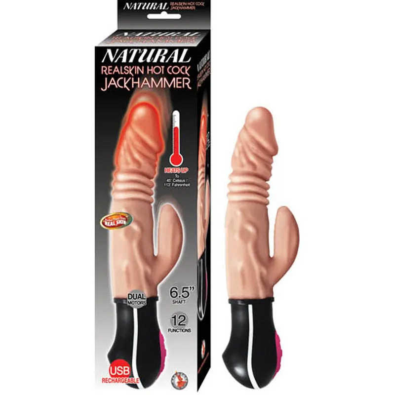 Natural Realskin Hot Cock Jackhammer Flesh