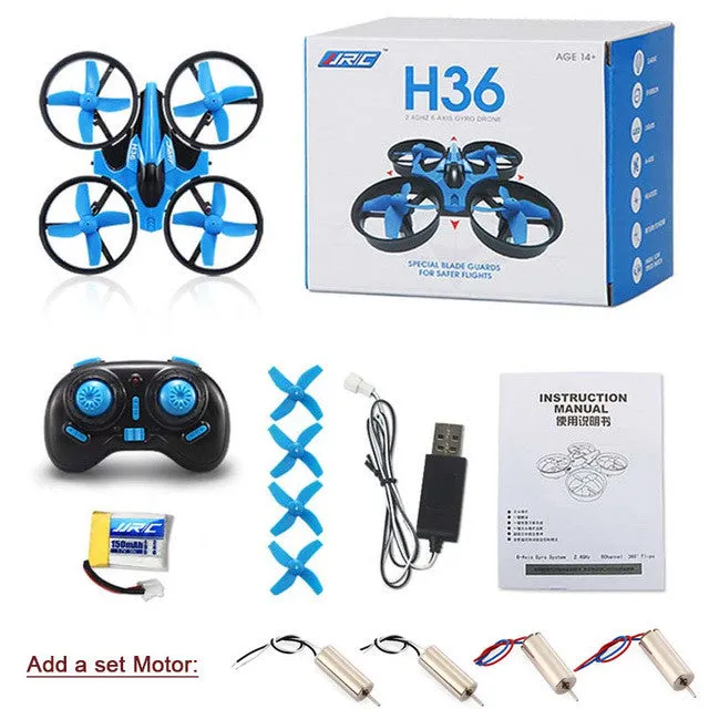 New JJRC H36 Mini Drone 6 Axis RC Micro Quadcopters With Headless Mode One Key Return Helicopter VS JJRC H8 Dron Toys For Kids