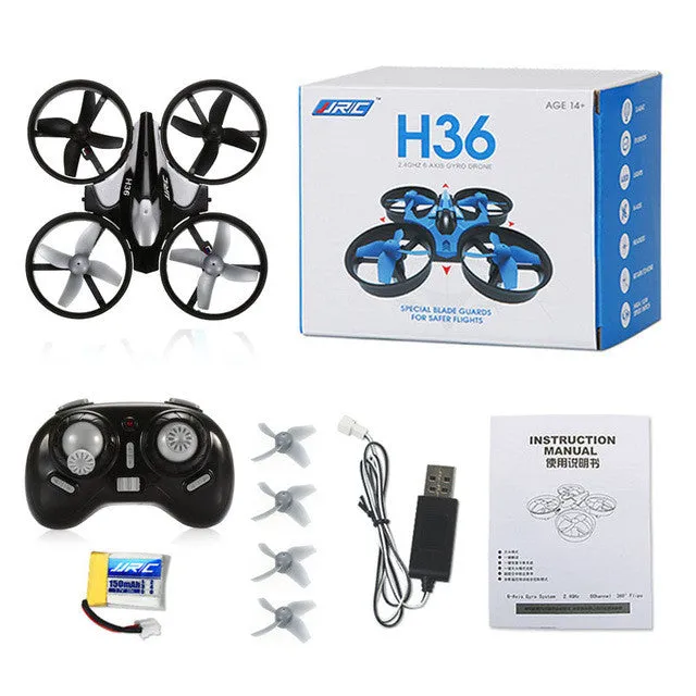 New JJRC H36 Mini Drone 6 Axis RC Micro Quadcopters With Headless Mode One Key Return Helicopter VS JJRC H8 Dron Toys For Kids