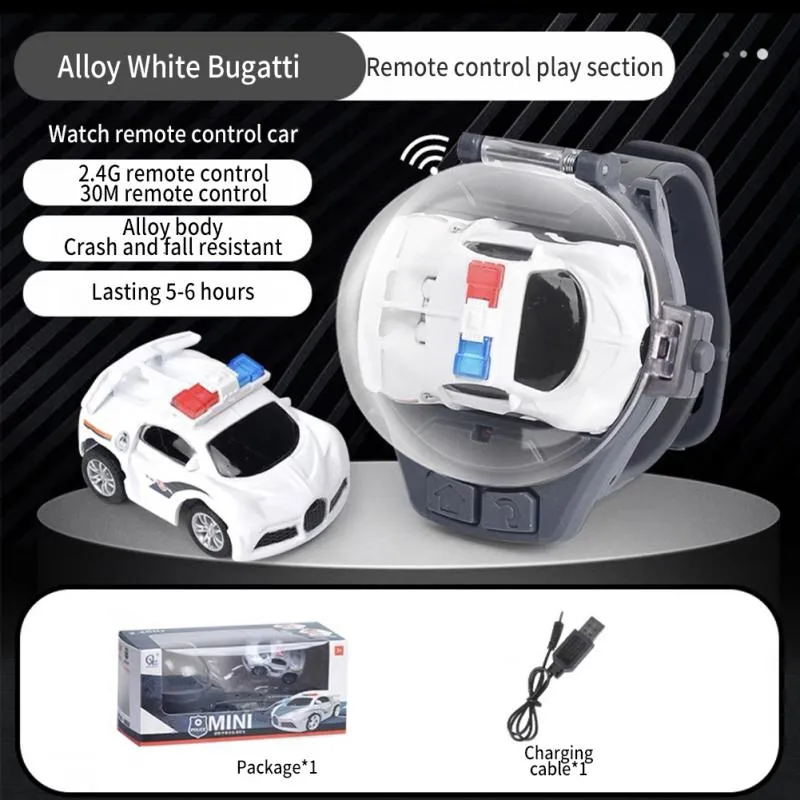 Novelty Mini Watch Control Car Cute RC Car Kids Game Interactive Toys For Boys Girl Birthday Christmas Watch Gift RC Tank Toy