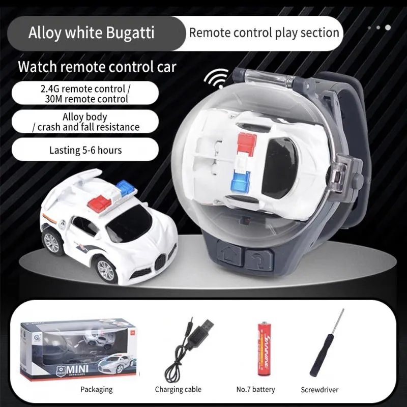 Novelty Mini Watch Control Car Cute RC Car Kids Game Interactive Toys For Boys Girl Birthday Christmas Watch Gift RC Tank Toy