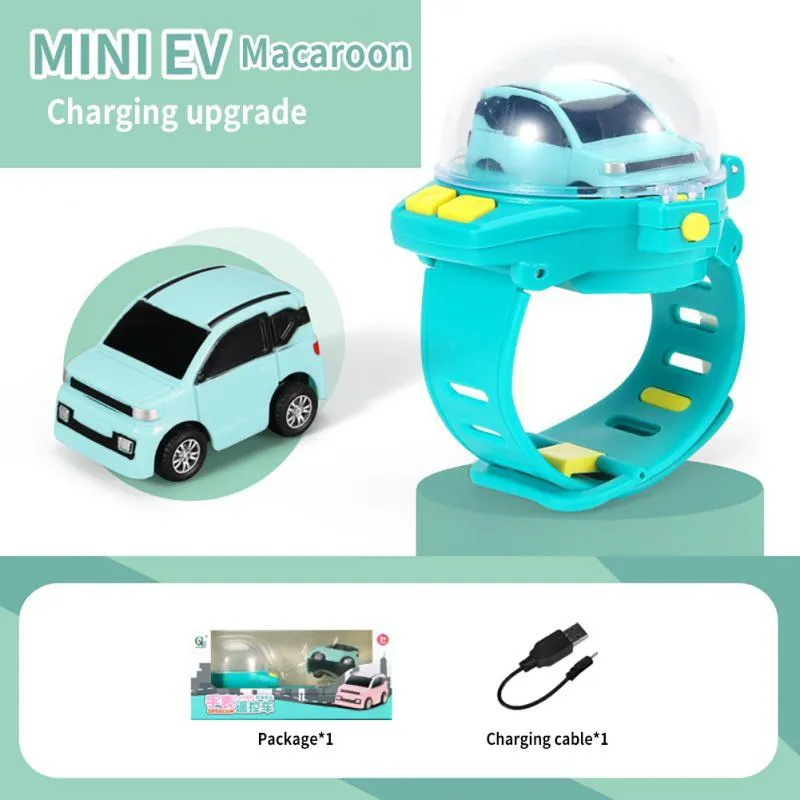 Novelty Mini Watch Control Car Cute RC Car Kids Game Interactive Toys For Boys Girl Birthday Christmas Watch Gift RC Tank Toy