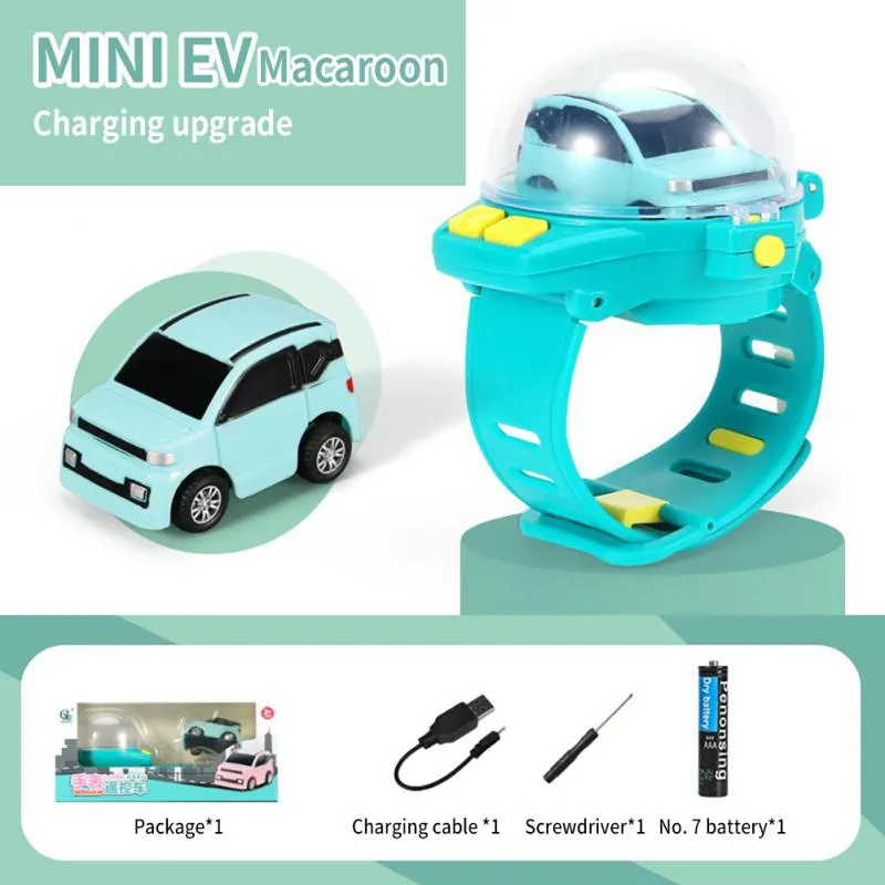 Novelty Mini Watch Control Car Cute RC Car Kids Game Interactive Toys For Boys Girl Birthday Christmas Watch Gift RC Tank Toy