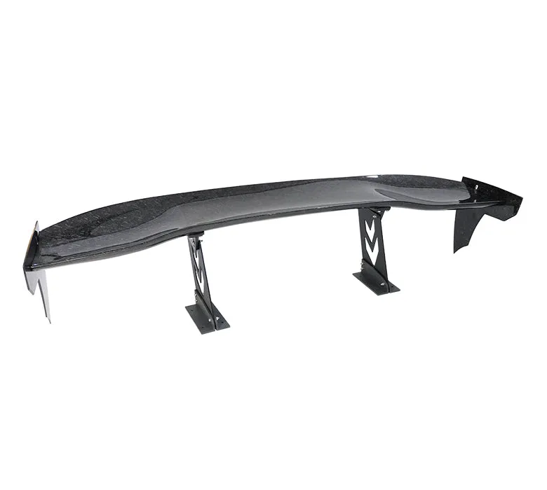 NRG Carbon Fiber Spoiler / Wing (59" x 11") Aggressive Side Mounts CARB-A591NRG