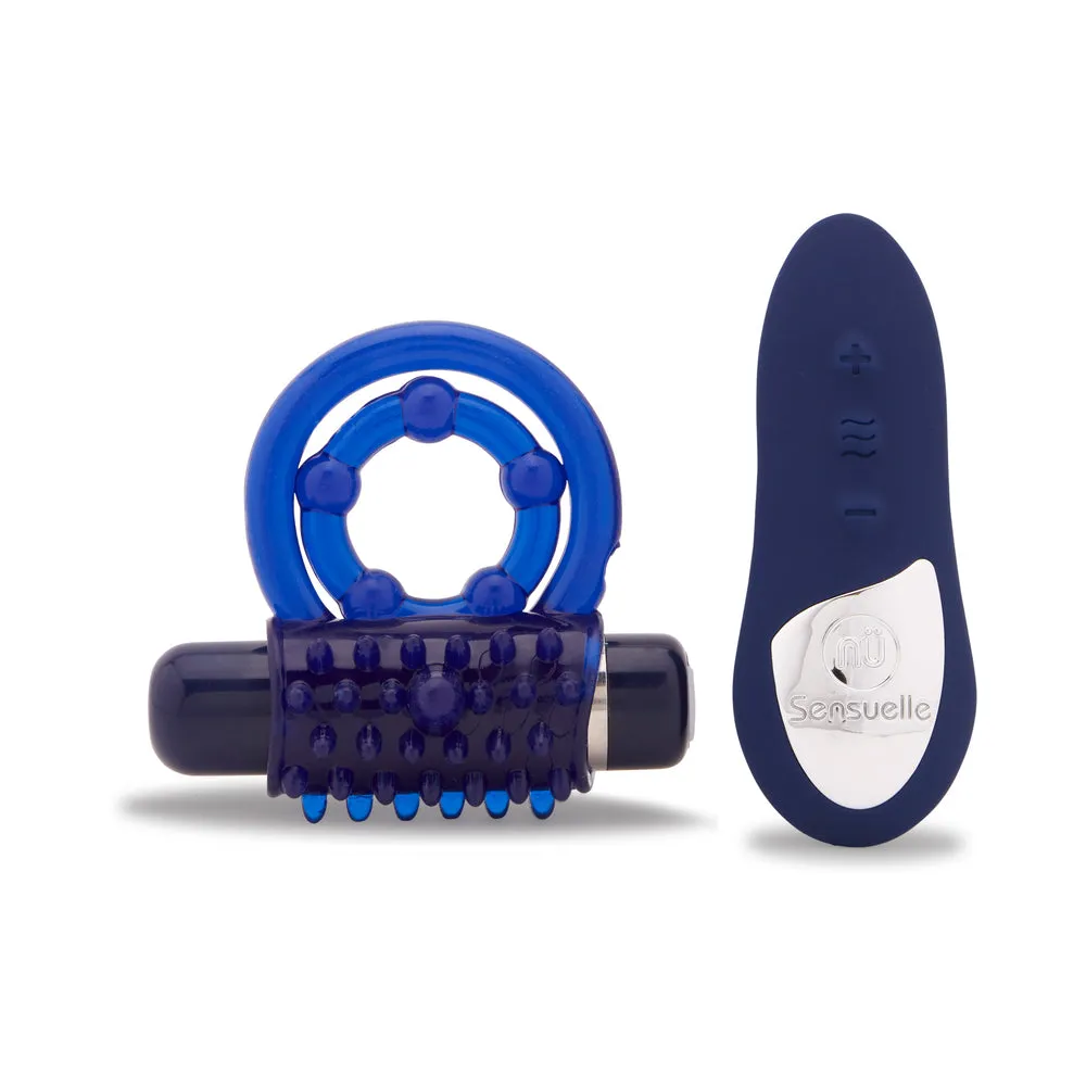 Nu Sensuelle Endure Remote Control Couple's Ring Blue