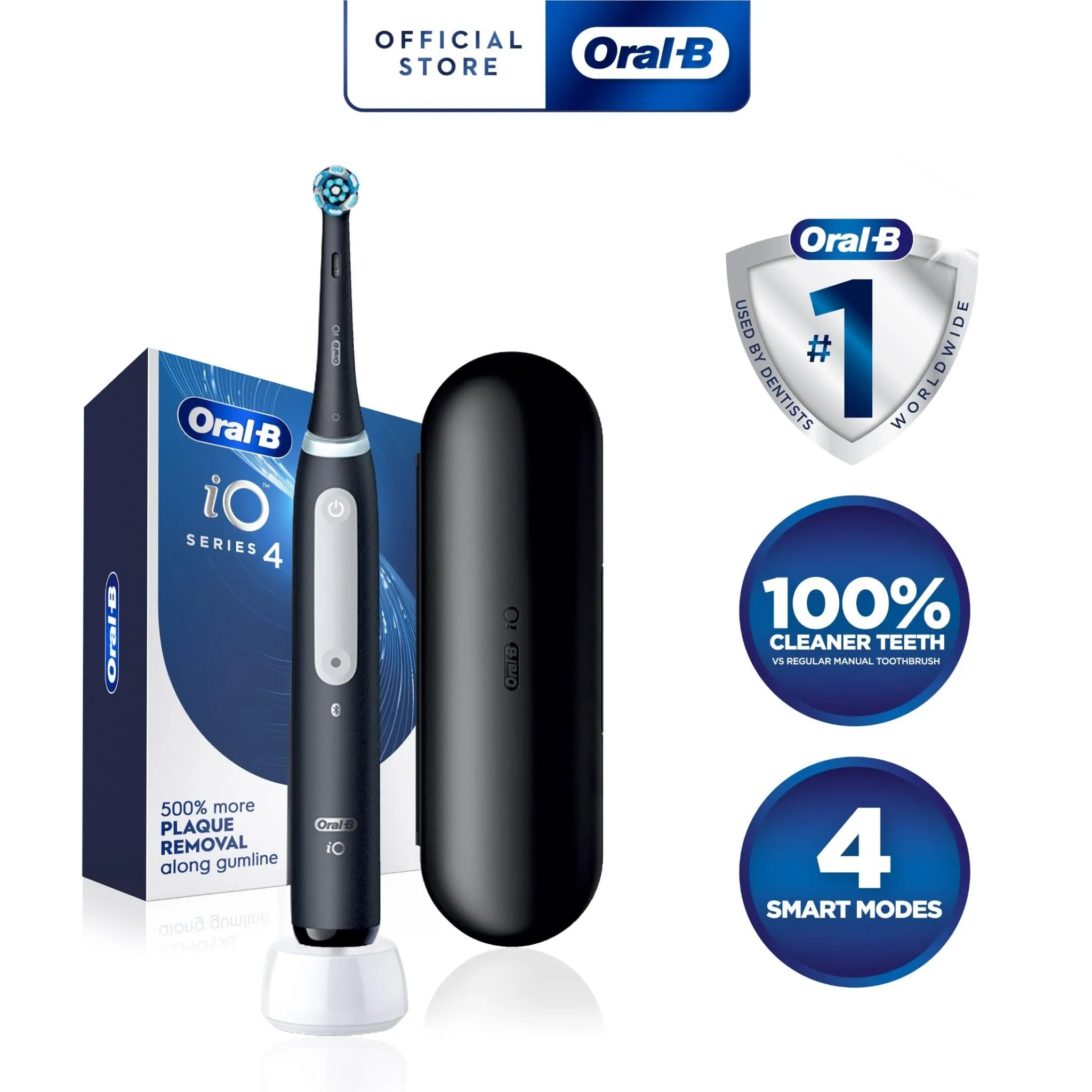 Oral-B iO Series 4 Electric Toothbrush (Black Onyx)