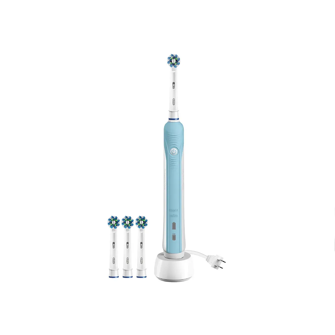 Oral-B Pro 1000 Electric Toothbrush Powered By Braun With 3 Oral-B Head Refills