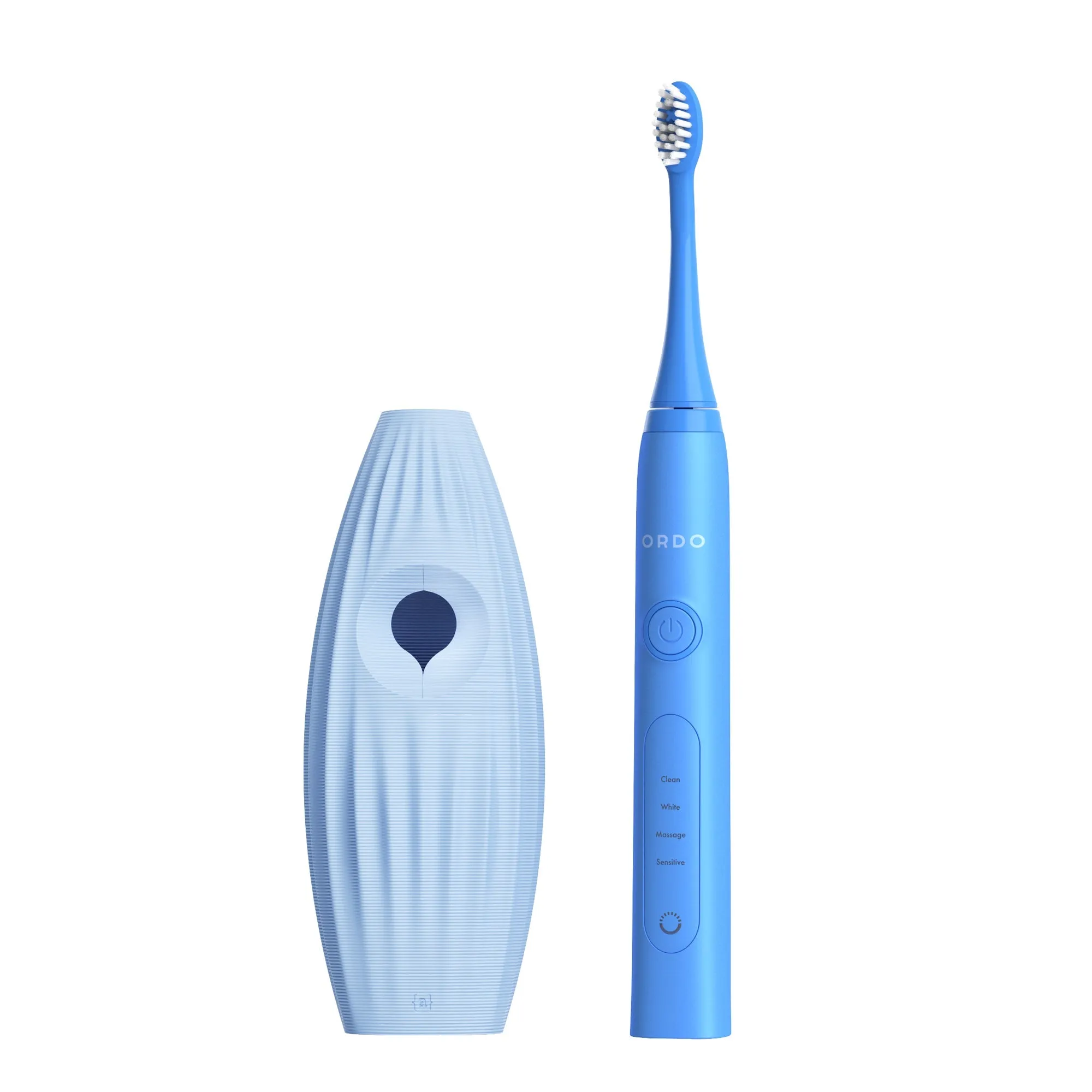 Ordo Sonic  Toothbrush & {access}ories Handle - Soft Blue Hemispherical Large Vertical