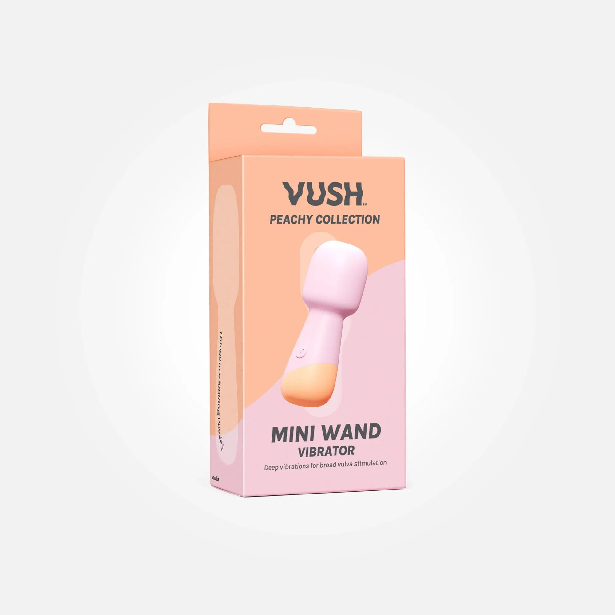 Peachy Rechargable Mini Wand Vibrator