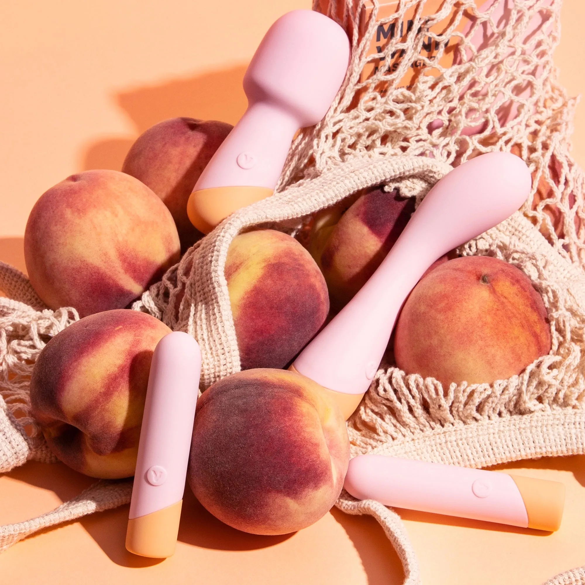 Peachy Rechargable Mini Wand Vibrator