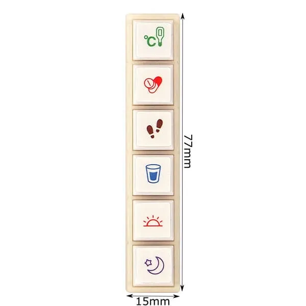 Pochitto6 Push-Button Stamp - Health Management