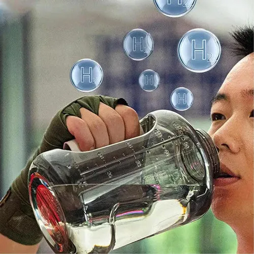 Portable 1.5L Hydrogen Rich Water Bottle with USB Charging