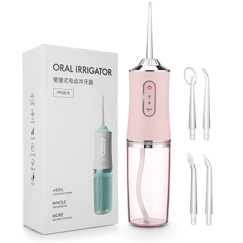 Portable Dental Oral Irrigator Water Flosser Pick Mouth Cleaning Machine Irri USB rechargeable Scaler Dental Irrigator For Teeth 0ral irrigator