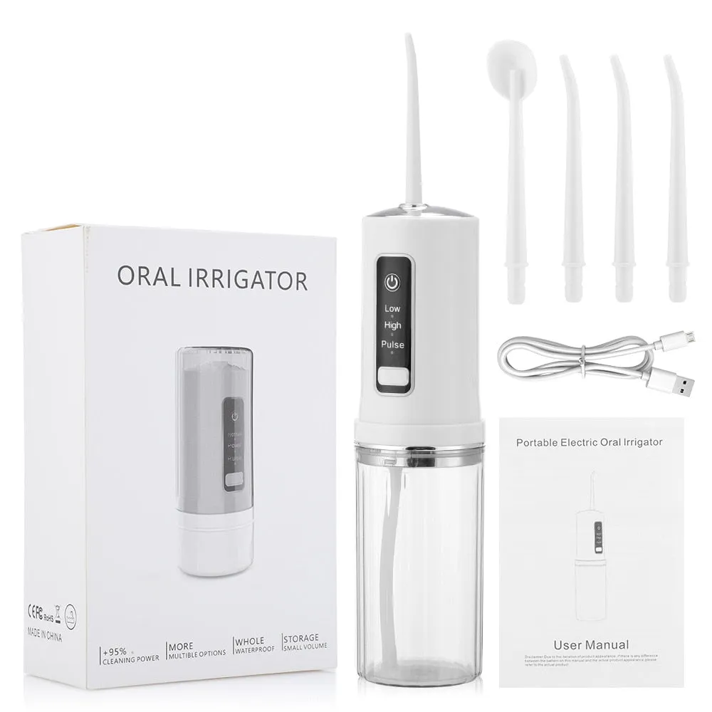 Portable Dental Oral Irrigators Water Flosser Sonic Tooth Cleaner Teeth Whitening Dental Water Jet Dentistry Tool Oral Hygiene 0ral irrigator