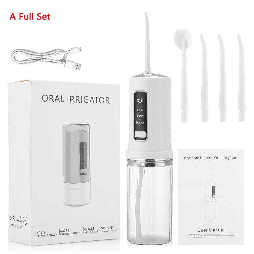 Portable Dental Oral Irrigators Water Flosser Sonic Tooth Cleaner Teeth Whitening Dental Water Jet Dentistry Tool Oral Hygiene 0ral irrigator