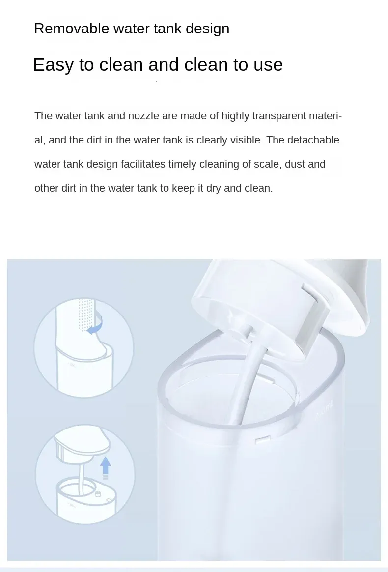 Portable Oral Irrigator for Teeth with 4 Nozzle