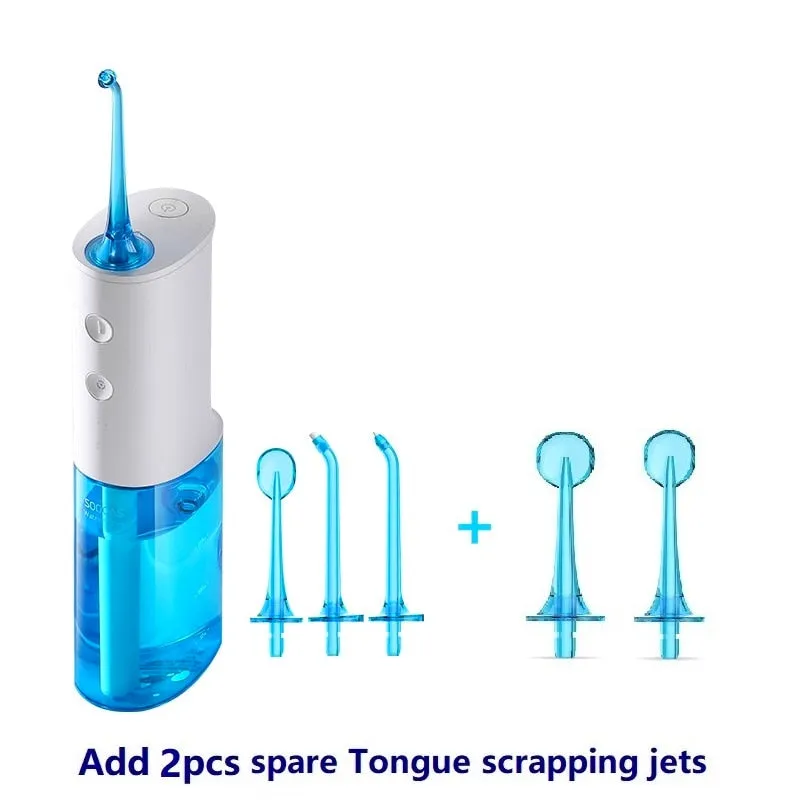 Portable Oral Irrigator USB Rechargeable Dental Water Flosser Stable Water Flow IPX7 Waterproof Bathroom Teeth Cleaner 0ral irrigator