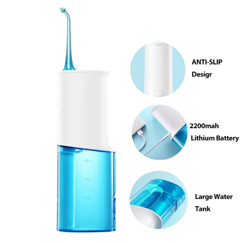 Portable Oral Irrigator USB Rechargeable Dental Water Flosser Stable Water Flow IPX7 Waterproof Bathroom Teeth Cleaner 0ral irrigator