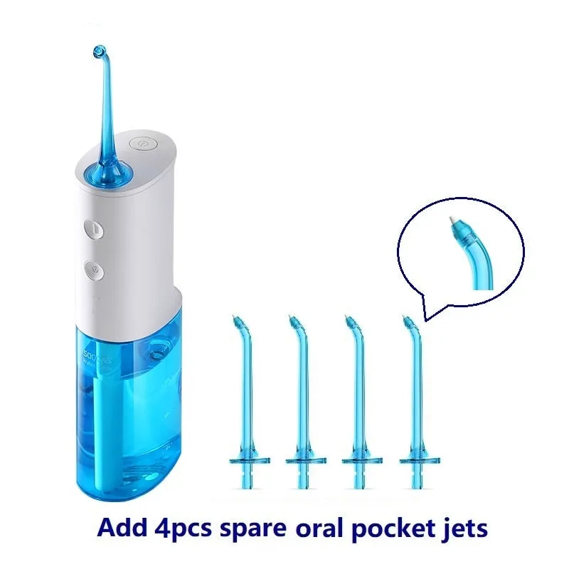 Portable Oral Irrigator USB Rechargeable Dental Water Flosser Stable Water Flow IPX7 Waterproof Bathroom Teeth Cleaner 0ral irrigator