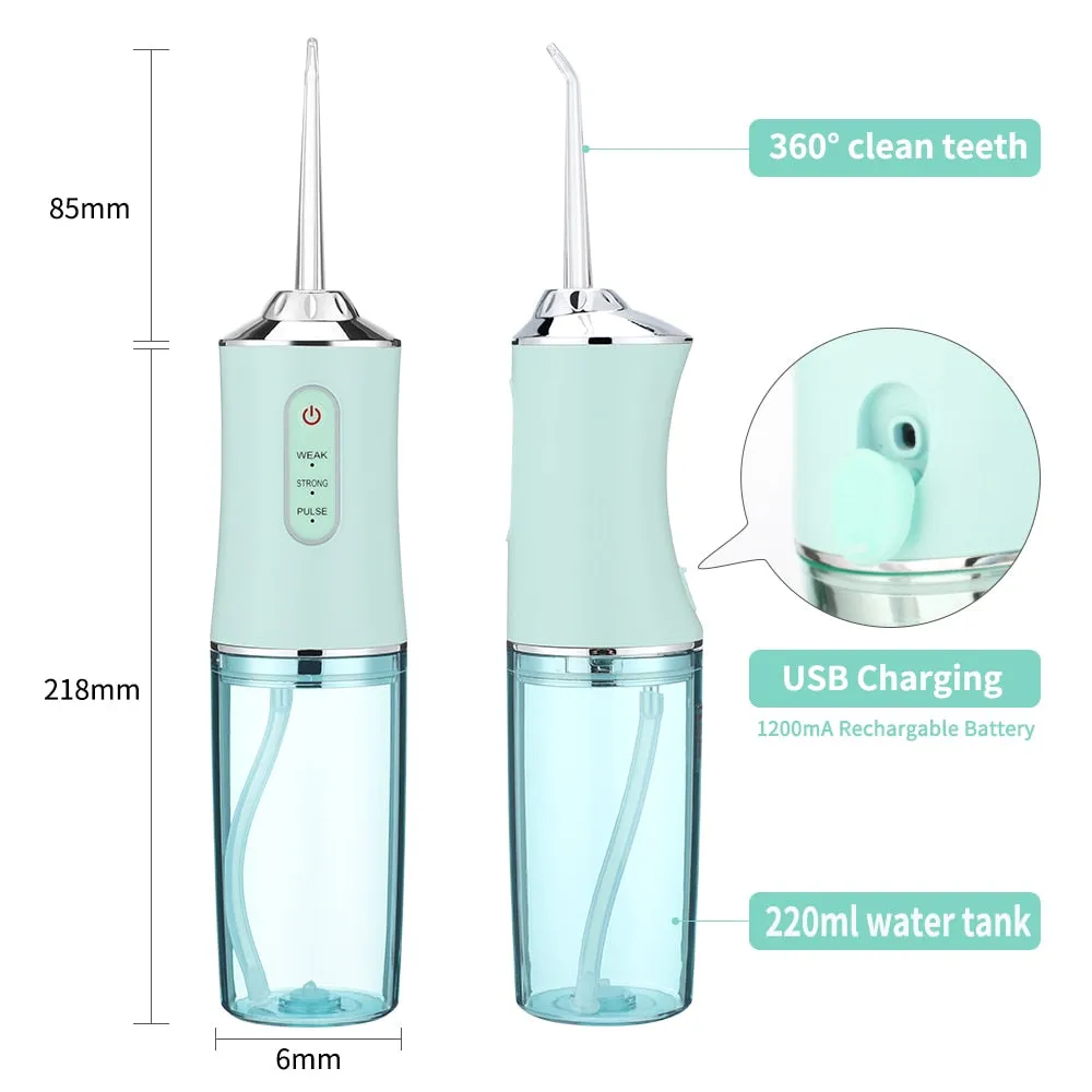 Portable Oral Irrigators Dental Water Flosser Water Jet Floss Tooth Pick 4 Mouth Washing Machine 3 Modes for Teeth Whitening 0ral irrigator