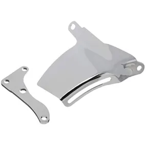 Racing Power O.E. Style Alternator Bracket - Passenger Side - Mid Mount - Intake / Water Pump Mount - Chrome - Long Water Pump - Small Block Chevy R9316