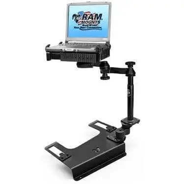 RAM MOUNT - No-Drill™ Laptop Mount for the Chevrolet Silverado 1500/2500/3500, Suburban, Tahoe, GMC Sierra 1500/2500/3500